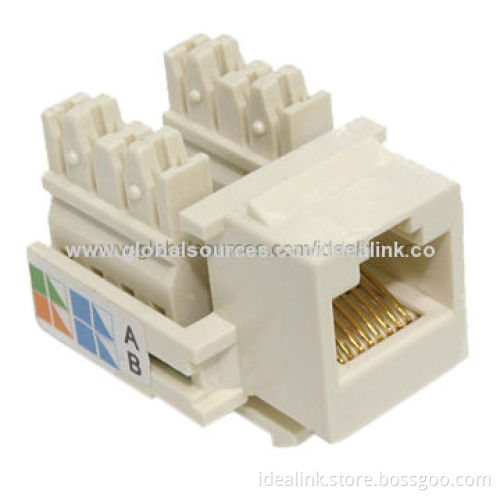 Cat5e/Cat6 Keystone Jack with Network Cabling Accessory, Available in Various Colors, High-quality